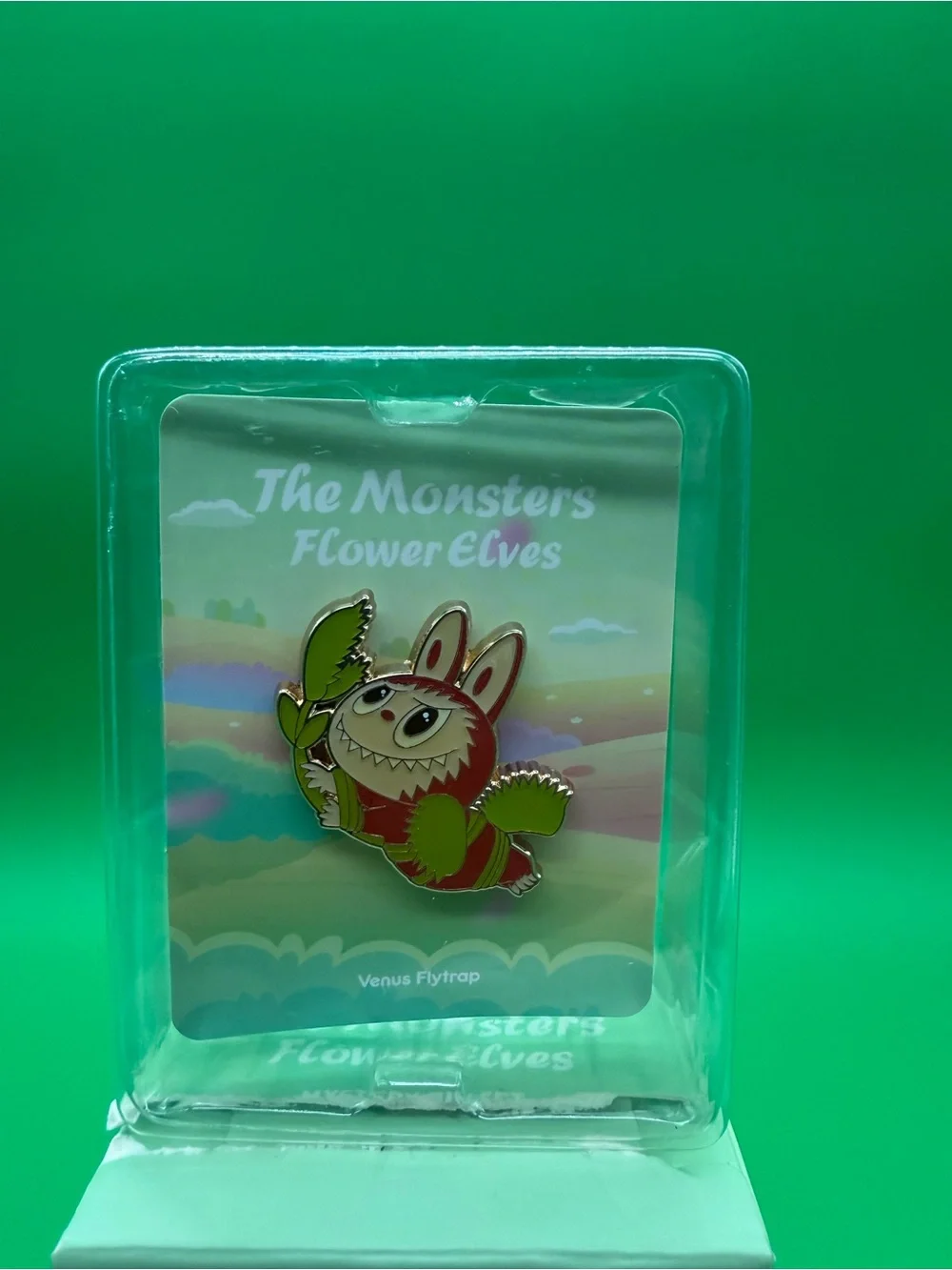 Pop Mart The Monsters Flower Elves Green Enamel Pin